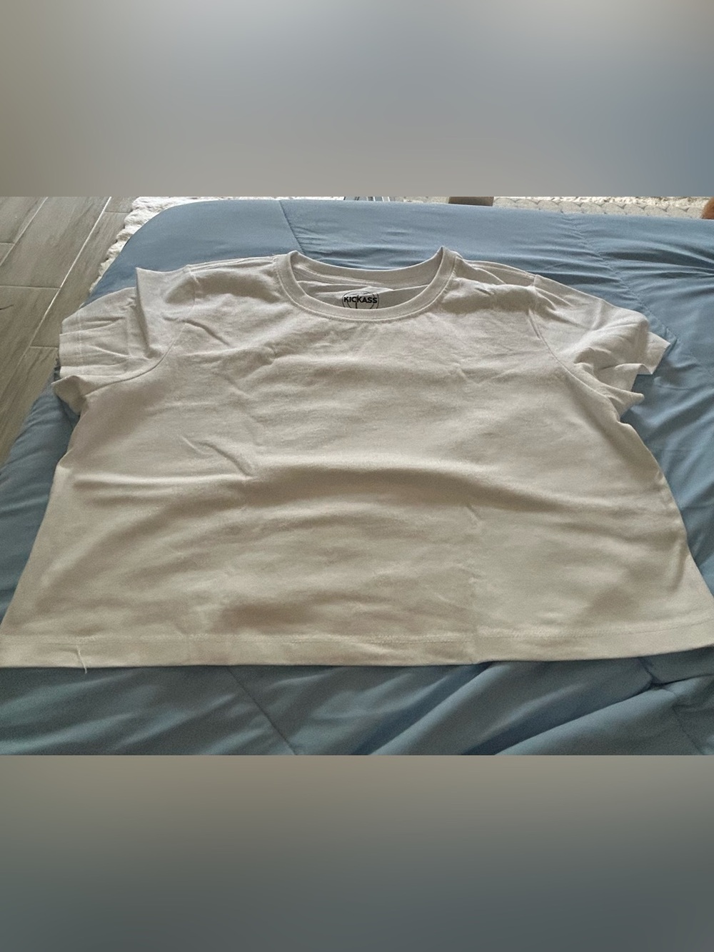 Kickass Athletic Crop White Tshirt
